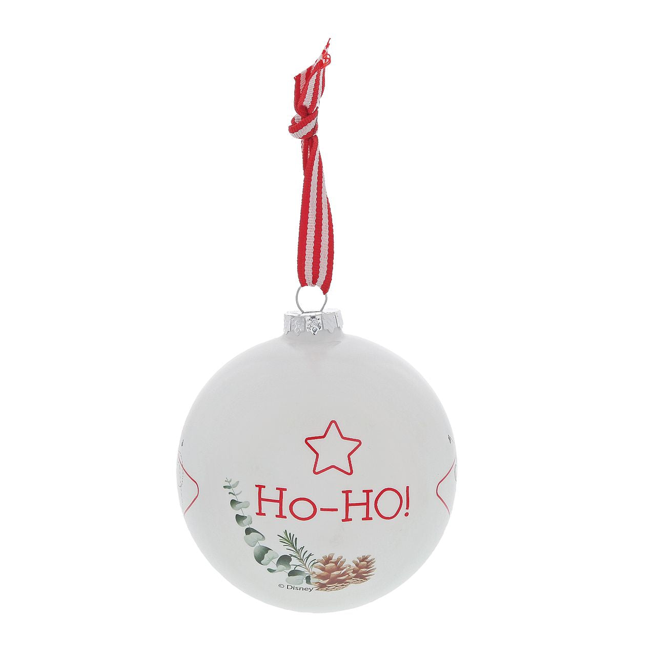Christmas Bauble Disney Winnie The Pooh  Winnie the Pooh dreams about honey all day and this cute design shows that it is no exception at Christmas time. Sometimes the smallest things take up the most room in your heart and this glass bauble is the perfect example.